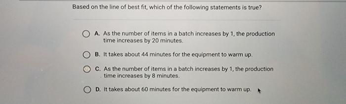 A company produces items in small batches