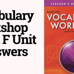 Vocabulary workshop level f unit 14