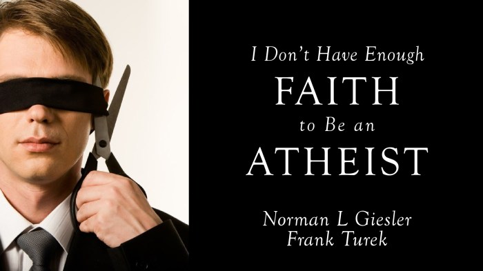 I don't have enough faith to be an atheist summary